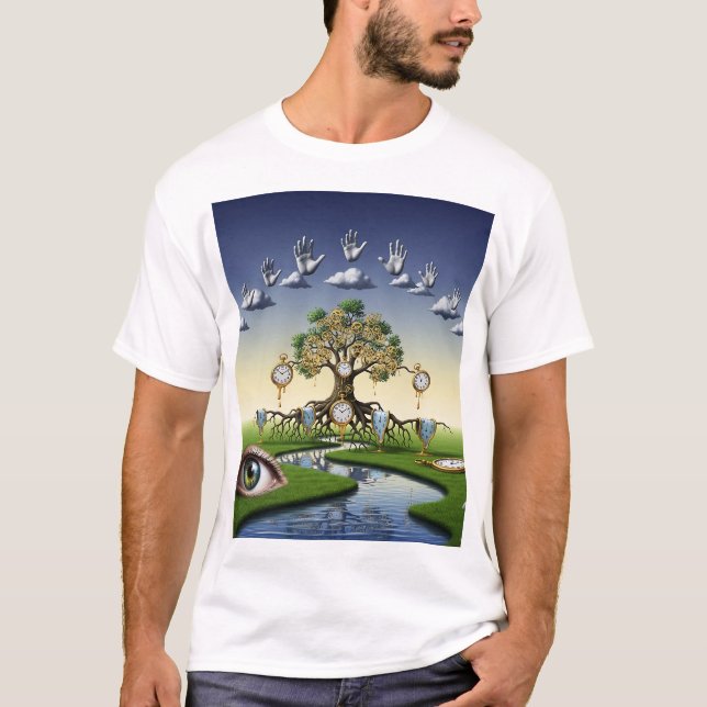 Retro Surreal Collage Aesthetic Shirt | Vintage Ar (Front)