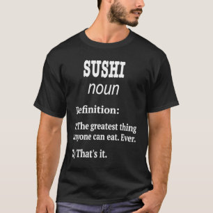 Retro Sushi Design  Sushi Fan Fake Definition T-Shirt