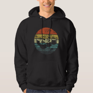 Retro Sushi Roll Sashimi Lover Funny Japanese Food Hoodie