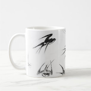 Retro Swallow Bird Nature Animal Coffee Mug