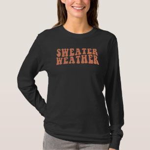 Retro Sweater Weather Autumn Fall Vibes Happy Than