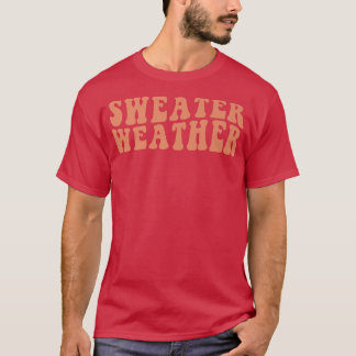 Retro Sweater Weather Autumn Fall Vibes Happy Than