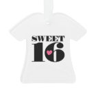 Retro Sweet 16 Birthday Custom Name Photo Heart