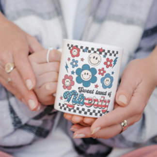 Retro Sweet Land of Liberty Baby's Fourth of July  Coffee Mug