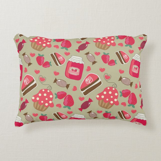 Retro Sweets Decorative Cushion (Front)