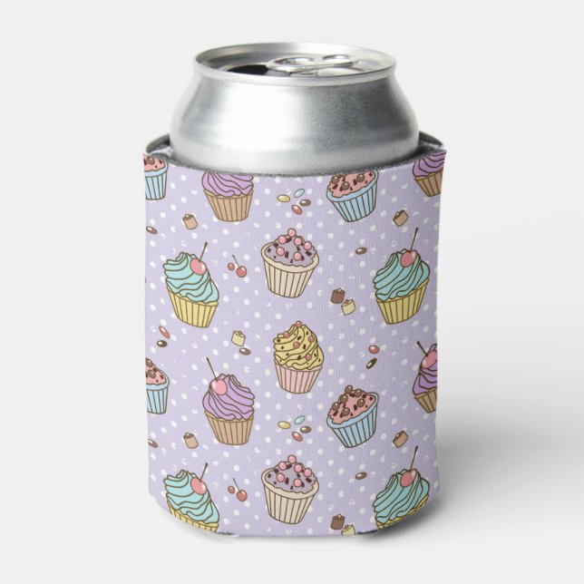 Retro Sweets Pattern Can Cooler (Can Front)