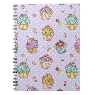 Retro Sweets Pattern Notebook