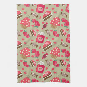 Retro Sweets Tea Towel