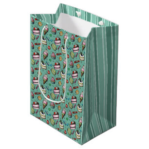 Retro Sweets- Teal Medium Gift Bag