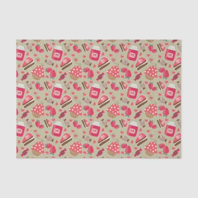 Retro Sweets Tissue Paper (Front)