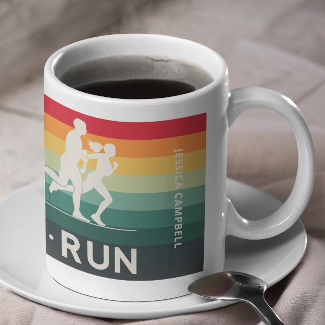 Retro Swim Bike Run Triathlon Icon Series  Coffee Mug (Creator Uploaded)