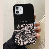 Retro Swirls Black & Cream Personalised