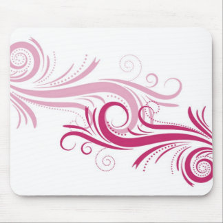 retro swirls mouse mat