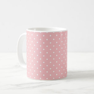 Retro Swiss dots - Shell pink Coffee Mug