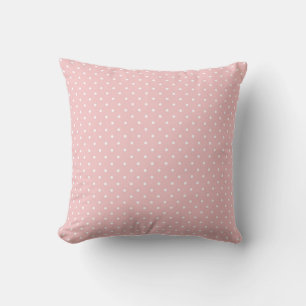Retro Swiss dots - Shell pink Cushion