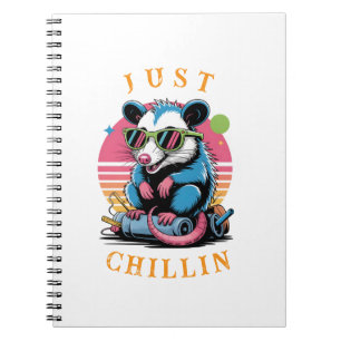 Retro Synthwave Opossum  Notebook