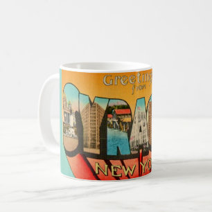 Retro Syracuse New York Greeting Mug