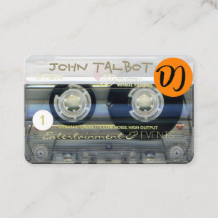 Retro T2 Audiotape DJ Cassette Business Cards