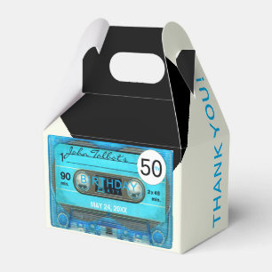 Retro T4 Audiotape 50th Birthday Thank You GFB Favour Box