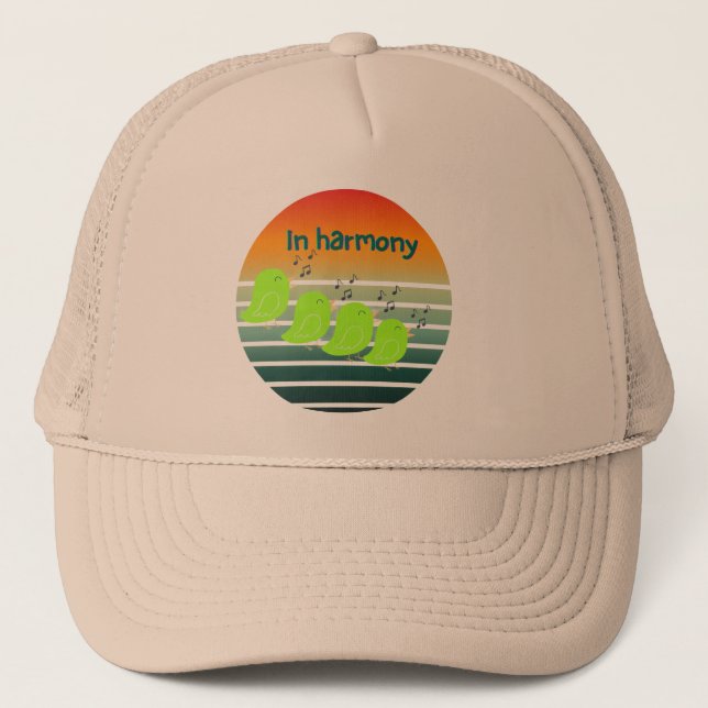 Retro T-Shirt Trucker Hat (Front)