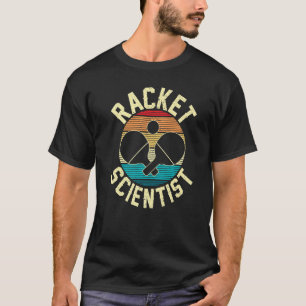 Retro Table Tennis Racket Scientist Ping Pong Prem T-Shirt