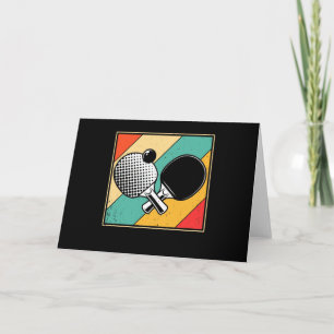Retro Table Tennis - Vintage Ping Pong Card