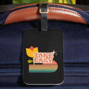 Retro TAKE IT EASY Luggage Tag
