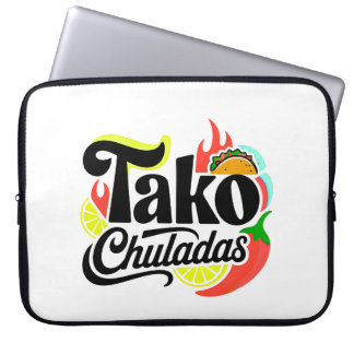 Retro "Tako Chuladas" Mexican Food Taco Laptop Sle Sleeve