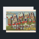 Retro Tampa Florida Greeting Postcard<br><div class="desc">A fabulous vintage Tampa Florida Postcard repurposed!</div>