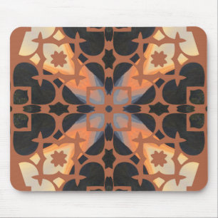 Retro Tan Pattern Mouse Mat