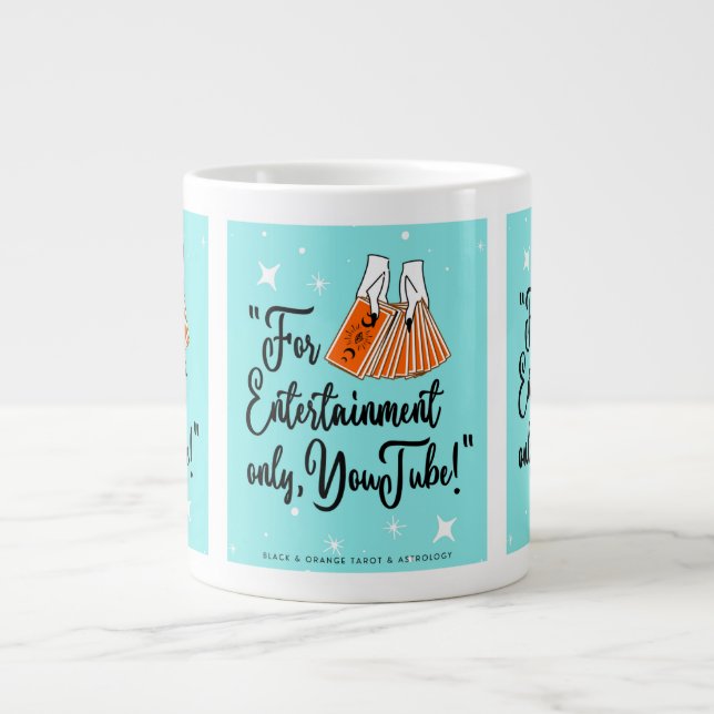 Retro Tarot Mug - "For Entertainment Only" (Front)