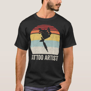 Retro Tattoo Artist  Vintage Ink Tat Machine Premi T-Shirt