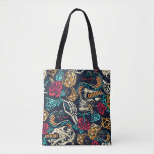 Retro Tattoo Design Tote Bag