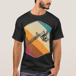 Retro Tattoo Gun Tattooist Inked Tatted Tattoo Art T-Shirt