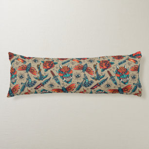Retro Tattoo Pattern Body Cushion