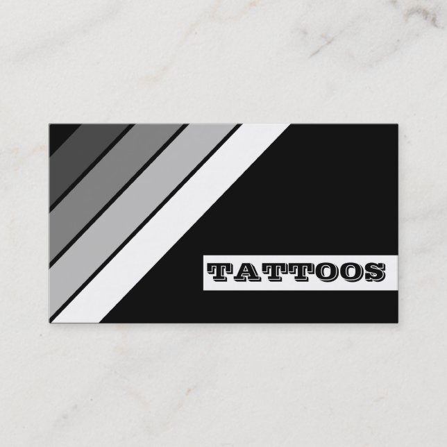 retro TATTOO stripes loyalty card (Front)