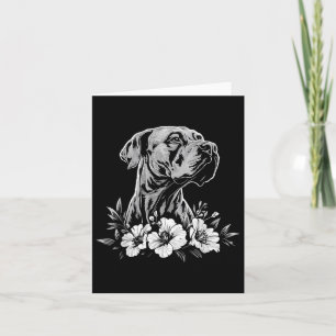 Retro Tattoo Style Great Dane Dog Lover Card