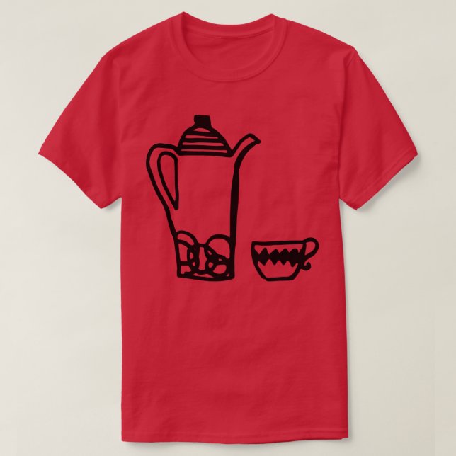 Retro Tea Kettle T-Shirt (Design Front)