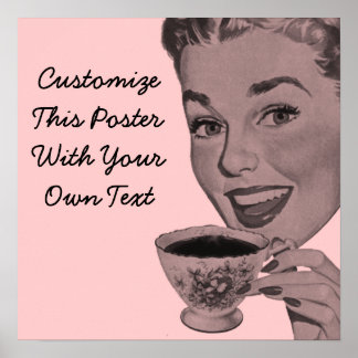 Retro Tea Poster