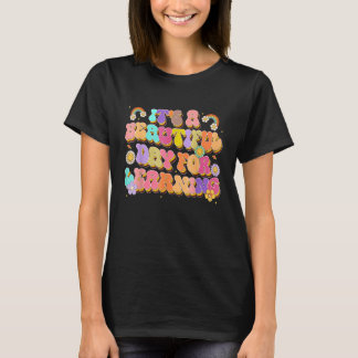 Retro Teacher Back To School It's Beautiful Day Fo T-Shirt