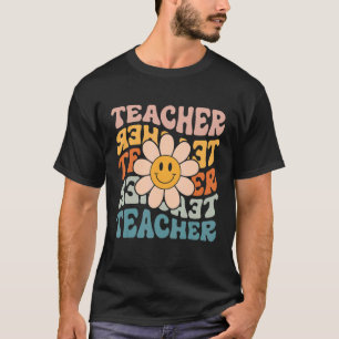 Retro Teacher Colourful Elementary School Teacher T-Shirt