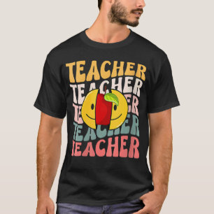 Retro Teacher Colourful Elementary School Teacher T-Shirt