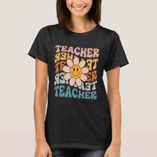 Retro Teacher Colourful Elementary School Teacher T-Shirt