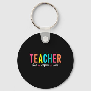 Retro Teacher Inspirational Back To School Costume Key Ring