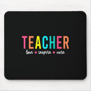 Retro Teacher Inspirational Back To School Costume Mouse Mat