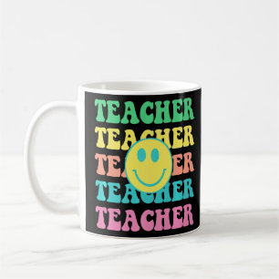 Retro Teacher Inspirational Colourful Elementary S Coffee Mug