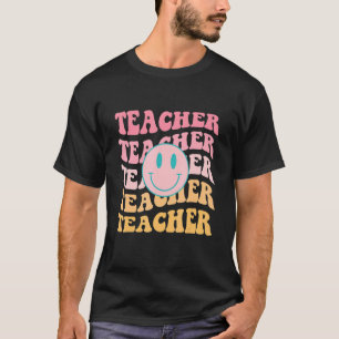 Retro Teacher Inspirational Colourful Elementary S T-Shirt
