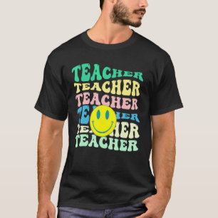 Retro Teacher Inspirational Colourful Elementary S T-Shirt