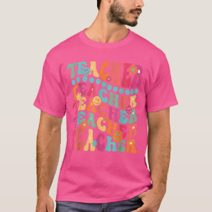 Retro Teacher Inspirational Colourful Elementary S T-Shirt