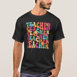 Retro Teacher Inspirational Colourful Elementary S T-Shirt